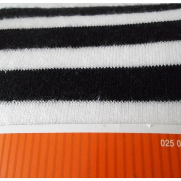 NIP NWT Halloween Black and White Striped Acrylic Knit Tights One Size - Picture 7 of 7